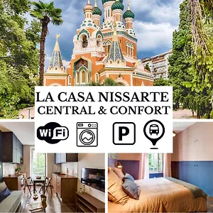 La Casa Nissarte - Centre Pres Gare - Wifi -parking , Confort Et Cosy Appartement